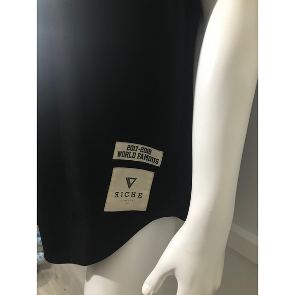 Vie+Riche Paris Rare Moth Baseball Jersey Luxury Velour Streetwear Size 2XL - Picture 5 of 13